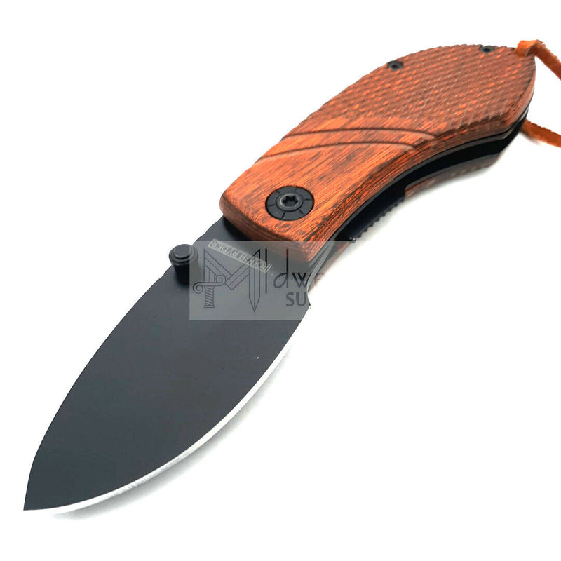 Rough Ryder Linerlock Folding Knife 2.5" Stainless Steel Blade Brown Wood Handle 2008 -Rough Ryder - Survivor Hand Precision Knives & Outdoor Gear Store