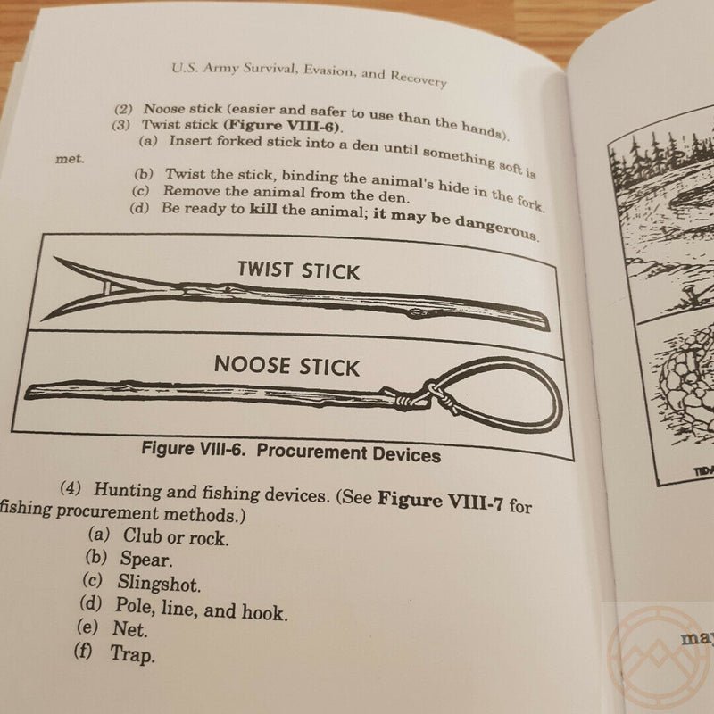 US Army Survival Hand Book Shelters Camouflage First Aid Plant Medicine Signals 422 -Books - Survivor Hand Precision Knives & Outdoor Gear Store