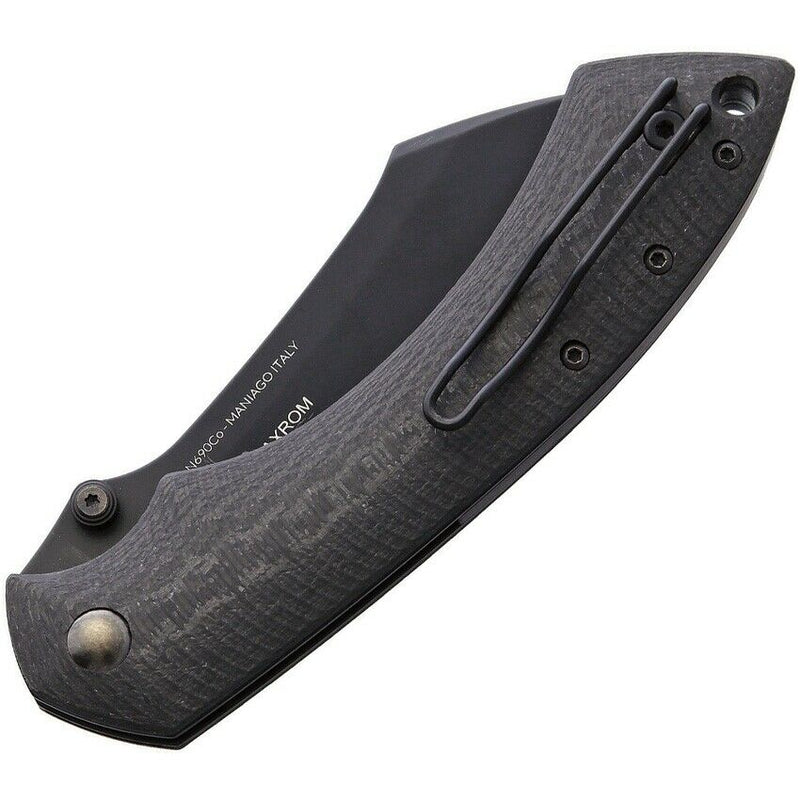 Fox Max Pelican Folding Knife 3.5" Bohler N690 Steel Blade Carbon Fiber Handle 534CF -Fox - Survivor Hand Precision Knives & Outdoor Gear Store