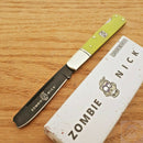 Rough Ryder Zombie Nick Razor Stainless Steel Blade Green Smooth Bone Handle 1451 -Rough Ryder - Survivor Hand Precision Knives & Outdoor Gear Store