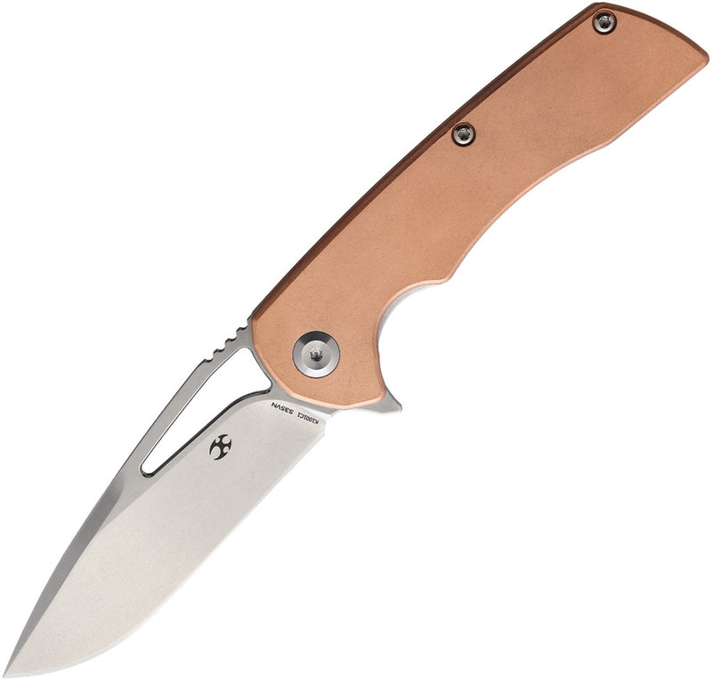 Kansept Kryo Framelock Folding Knife 3.5" S35VN Steel Blade Anodized Copper Handle 001C1 -Kansept Knives - Survivor Hand Precision Knives & Outdoor Gear Store