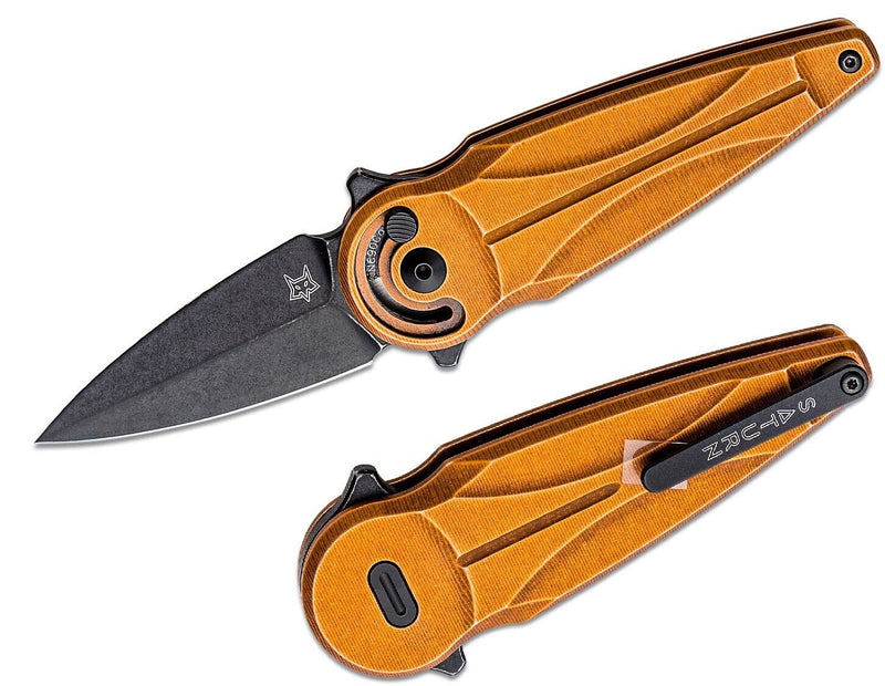 Fox Saturn Folding Knife 2.56" N690 Steel Blade Copper Aluminum Handle 551ALCOB -Fox - Survivor Hand Precision Knives & Outdoor Gear Store