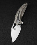 Bestech Knives Nuke Frame Folding Knife 2.63" M390 Steel Blade Titanium/CF Handle T2107B -Bestech Knives - Survivor Hand Precision Knives & Outdoor Gear Store