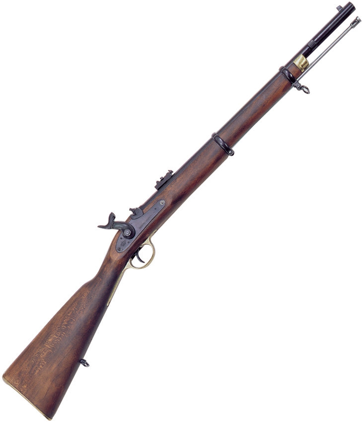 Denix 1860 P-60Enfield Rifle Replica Wood Stock Blued Metal Barrel With Ramrod 1046 -Denix - Survivor Hand Precision Knives & Outdoor Gear Store