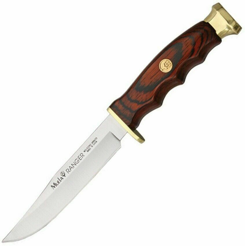 Muela Ranger Fixed Knife 4.62" 440 Stainless Steel Blade Brown Wood Handle 93041 -Muela - Survivor Hand Precision Knives & Outdoor Gear Store