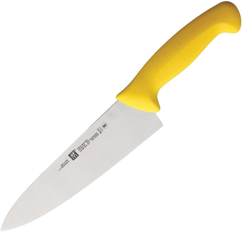 Henckels Zwilling Twin Master Kitchen Chef's Knife 8" Stainless Steel Blade Yellow Plastic Handle 32108200 -Henckels Zwilling - Survivor Hand Precision Knives & Outdoor Gear Store