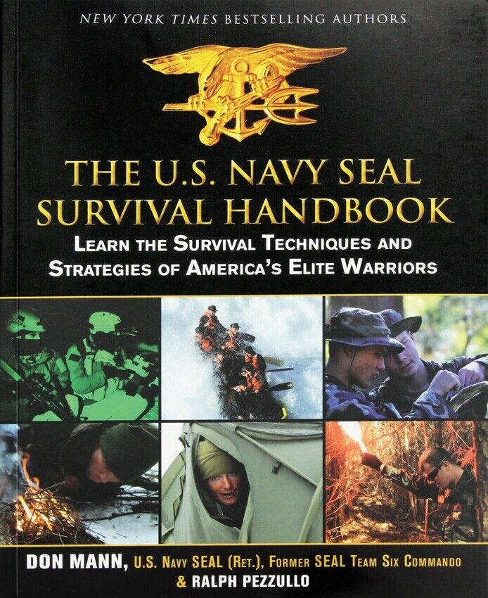 U.S. Navy Seal Book Survival Handbook Jungle Mountain Arctic Desert Sea Medicine 243 -Books - Survivor Hand Precision Knives & Outdoor Gear Store