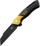 Bestech Knives Rockface Folding Knife 3.75" D2 Tool Steel Blade Black And Yellow G10 Handle KG46B -Bestech Knives - Survivor Hand Precision Knives & Outdoor Gear Store