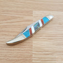 Rough Ryder Large Toothpick Folding Knife 440B Steel Blade Turquoise/MOP/Stone Handle 2409 -Rough Ryder - Survivor Hand Precision Knives & Outdoor Gear Store