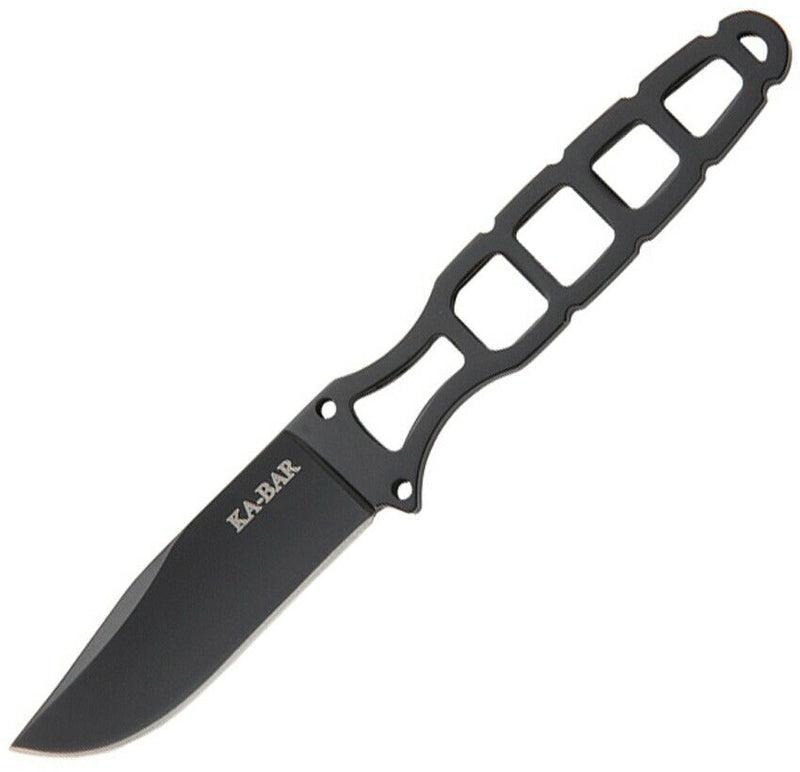 KA-BAR Skeleton Fixed Knife 2.5" 5Cr15 Steel Blade Black Skeletonized Handle 1118 -Ka-Bar - Survivor Hand Precision Knives & Outdoor Gear Store