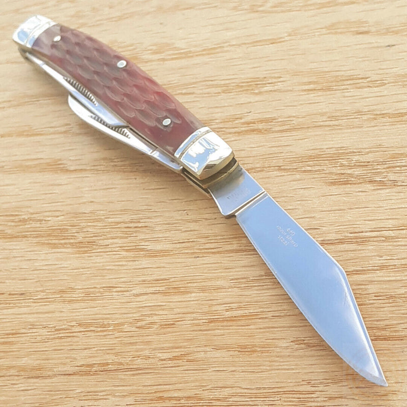 Rough Rider Stockman Pocket Knife 440 Stainless Steel Blades Red Jigged Bone Handle 291 -Rough Ryder - Survivor Hand Precision Knives & Outdoor Gear Store
