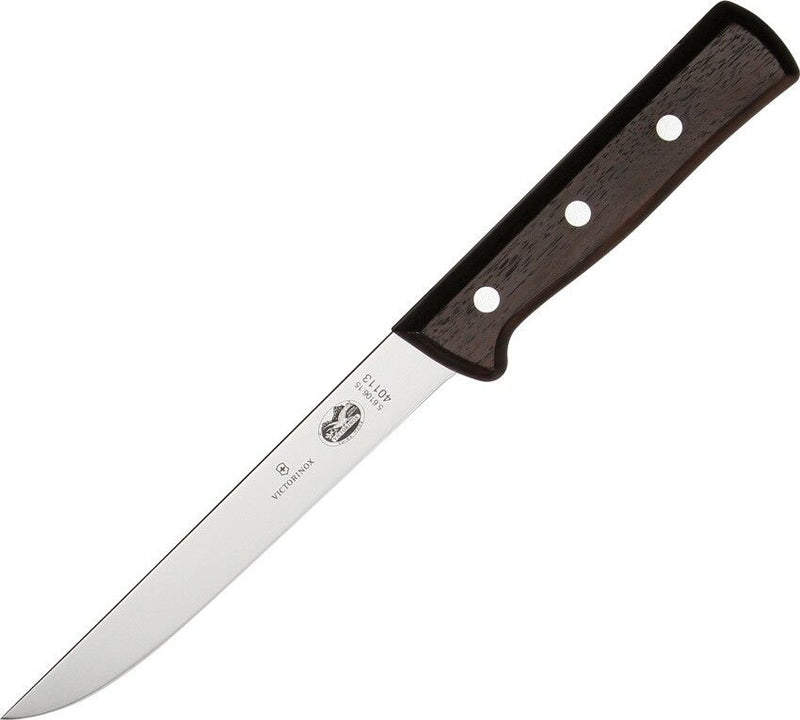 Victorinox Kitchen Fixed Knife 6" Stainless Steel Blade Rosewood Handle 5610615 -Victorinox - Survivor Hand Precision Knives & Outdoor Gear Store