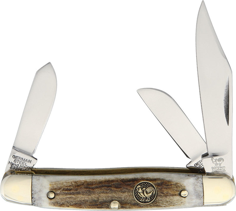 Hen & Rooster Stockman Pocket Knife Stainless Steel Blades Deer Stag Handle 333DS -Hen & Rooster - Survivor Hand Precision Knives & Outdoor Gear Store