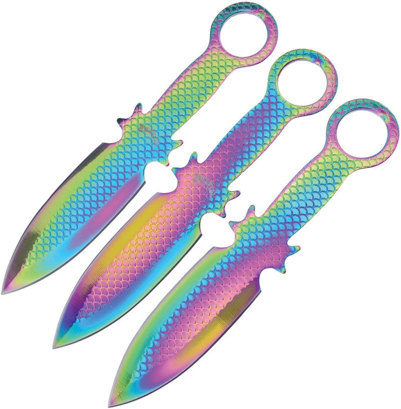 Frost Cutlery Three Piece Fixed Knife 3.63" Titanium Coated Stainless Steel Construction Blade C106RB -Frost Cutlery - Survivor Hand Precision Knives & Outdoor Gear Store