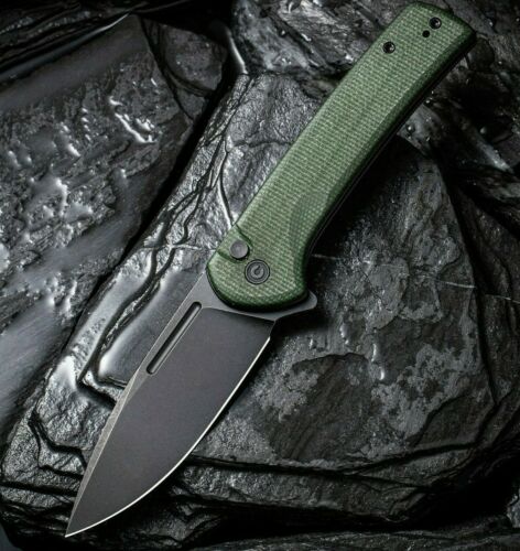 Civivi Conspirator Folding Knife 3.5" Nitro V Steel Blade Green Canvas Micarta Handle C210062 -Civivi - Survivor Hand Precision Knives & Outdoor Gear Store