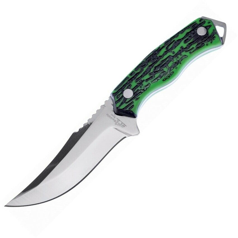 Frost Cutlery Skinner Fixed Knife 3.5" Stainless Steel Blade Green Delrin Handle KH017STAG -Frost Cutlery - Survivor Hand Precision Knives & Outdoor Gear Store