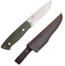 Brisa Trapper 95 Fixed Knife 3.75" N690Co Steel Full Blade Green Micarta Handle 2017 -Brisa - Survivor Hand Precision Knives & Outdoor Gear Store