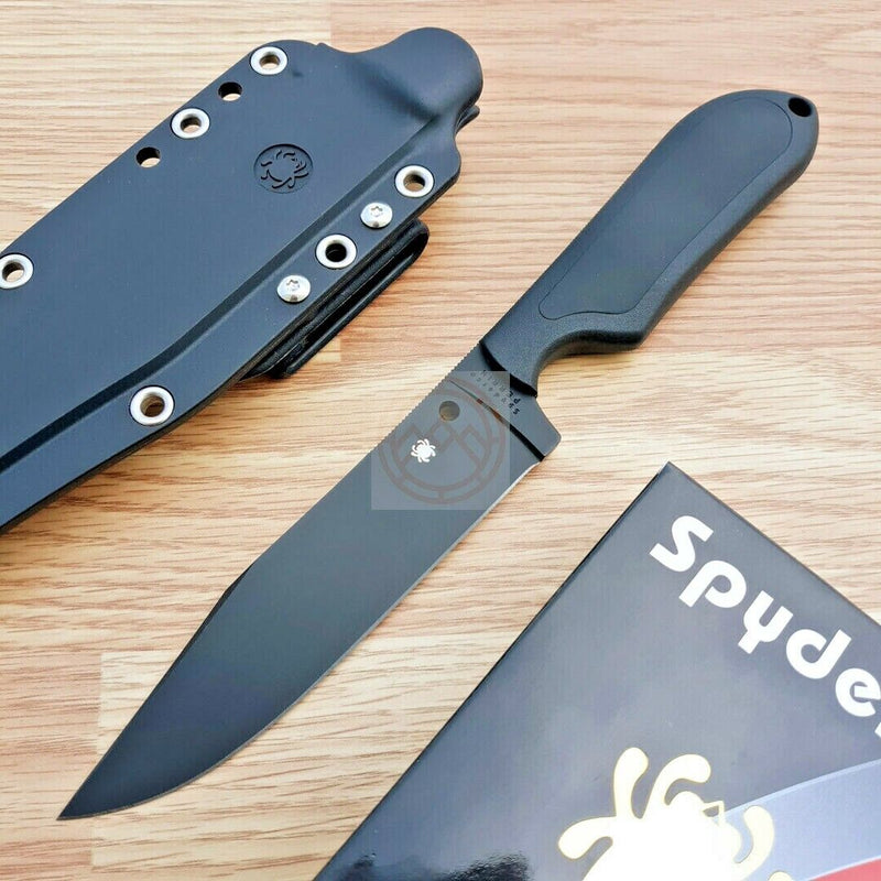 Spyderco Street Bowie Fixed Knife 5" VG-10 Steel Blade Black FRN/Rubber Insert Handle FB04PBB -Spyderco - Survivor Hand Precision Knives & Outdoor Gear Store