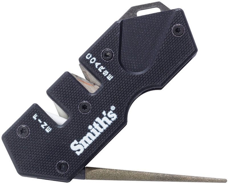 Smith's Sharpeners PP1 Mini Tactical Sharpener Ceramic Carbide Slots Diamond Rod 50982 -Smith´s Sharpeners - Survivor Hand Precision Knives & Outdoor Gear Store