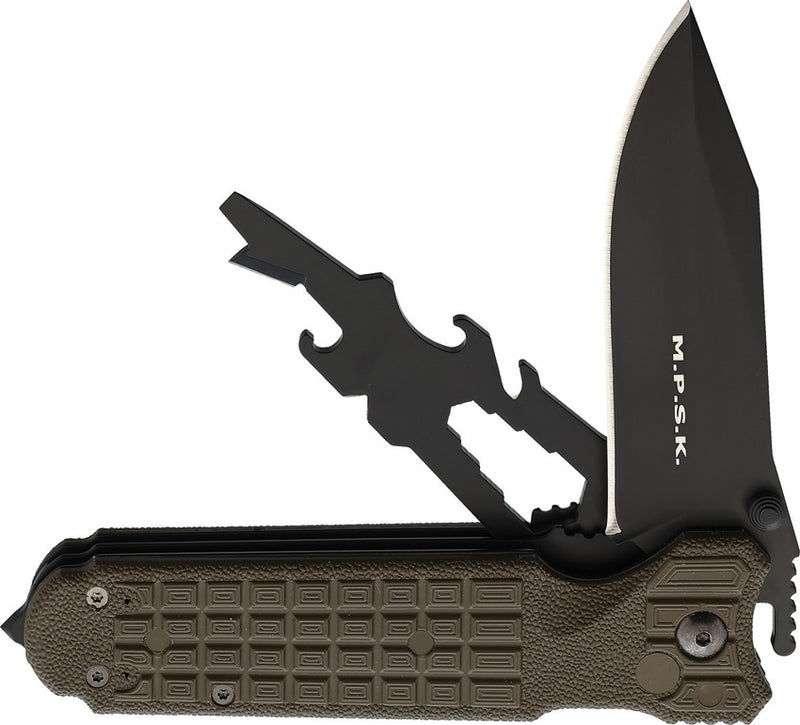 Fox MPSK Survival Camptool Folding Knife 3.74" N690Co Steel Blade FRN Handle 4443 -Fox - Survivor Hand Precision Knives & Outdoor Gear Store