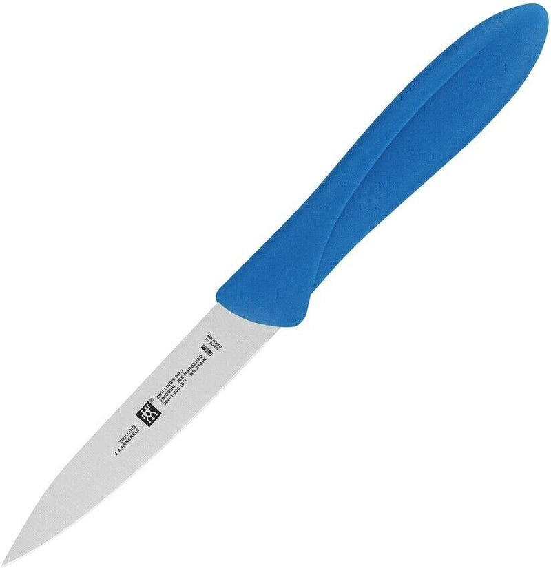 Henckels Zwilling Kitchen Twin Master Parer Knife 4" Stainless Steel Blade Blue Plastic Handle 32100104L -Henckels Zwilling - Survivor Hand Precision Knives & Outdoor Gear Store