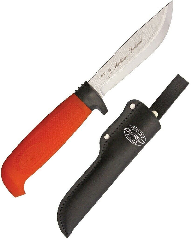 Marttiini Fixed Knife 4" Stainless Steel Skinner Blade Orange Rubber/Composition Handle 186024 -Marttiini - Survivor Hand Precision Knives & Outdoor Gear Store