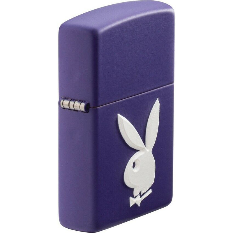 Zippo Playboy Rabbit Lighter Purple All Metal Construction Dimensions: 1.44" x 2.25" 17097 -Zippo - Survivor Hand Precision Knives & Outdoor Gear Store