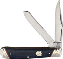 Rough Ryder Trapper Pocket Knife Stainless Steel Blades Blue Jean Micarta Handle 2343 -Rough Ryder - Survivor Hand Precision Knives & Outdoor Gear Store