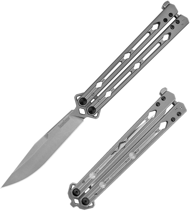 Kershaw Lucha Folding Knife 4.63" 14C28N Steel Blade Stainless Steel Handle 5150 -Kershaw - Survivor Hand Precision Knives & Outdoor Gear Store