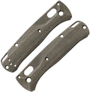 Flytanium Scales Mini Bugout Crossfade Green Canvas Micarta Construction 887 -Flytanium - Survivor Hand Precision Knives & Outdoor Gear Store