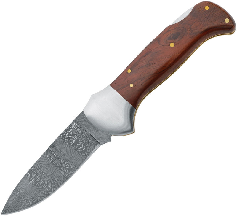 Fox Legno Lockback Folding Knife 3.75" Damascus Steel Blade Cocobolo Wood Handle 578D -Fox - Survivor Hand Precision Knives & Outdoor Gear Store