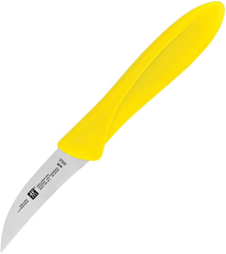 Henckels Zwilling Twin Master Kitchen Bird's Beak Peeler Knife 2.25" Stainless Steel Blade Yellow Plastic Handle 32100060 -Henckels Zwilling - Survivor Hand Precision Knives & Outdoor Gear Store