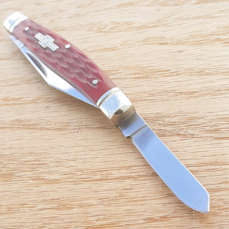 Rough Rider Stockman Pocket Knife 440 Stainless Steel Blades Red Jigged Bone Handle 291 -Rough Ryder - Survivor Hand Precision Knives & Outdoor Gear Store