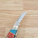 Rough Ryder Congress Pocket Knife Stainless Steel Blades Turquoise/MOP/Stone Handle 2405 -Rough Ryder - Survivor Hand Precision Knives & Outdoor Gear Store