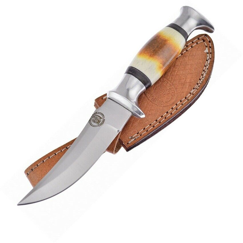 Frost Cutlery Chipaway Hunter Fixed Knife 4" Stainless Steel Blade Aluminum/Bone Handle W935TB -Frost Cutlery - Survivor Hand Precision Knives & Outdoor Gear Store