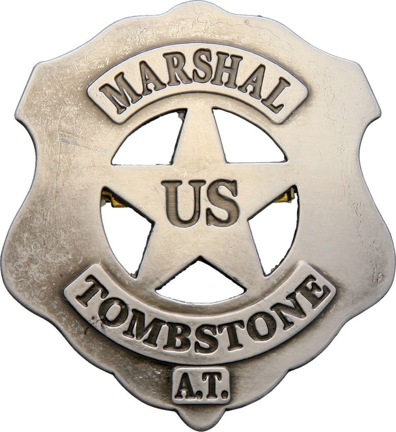 Denix US Marshall Tombstone Badge Satin Finish Metal One Piece Construction 105 -Denix - Survivor Hand Precision Knives & Outdoor Gear Store