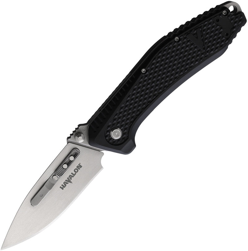 Havalon EDC REDI-Lock Folding Knife 3" AUS-8 Steel Blade Black Textured Synthetic Handle XTCREDIB -Havalon - Survivor Hand Precision Knives & Outdoor Gear Store