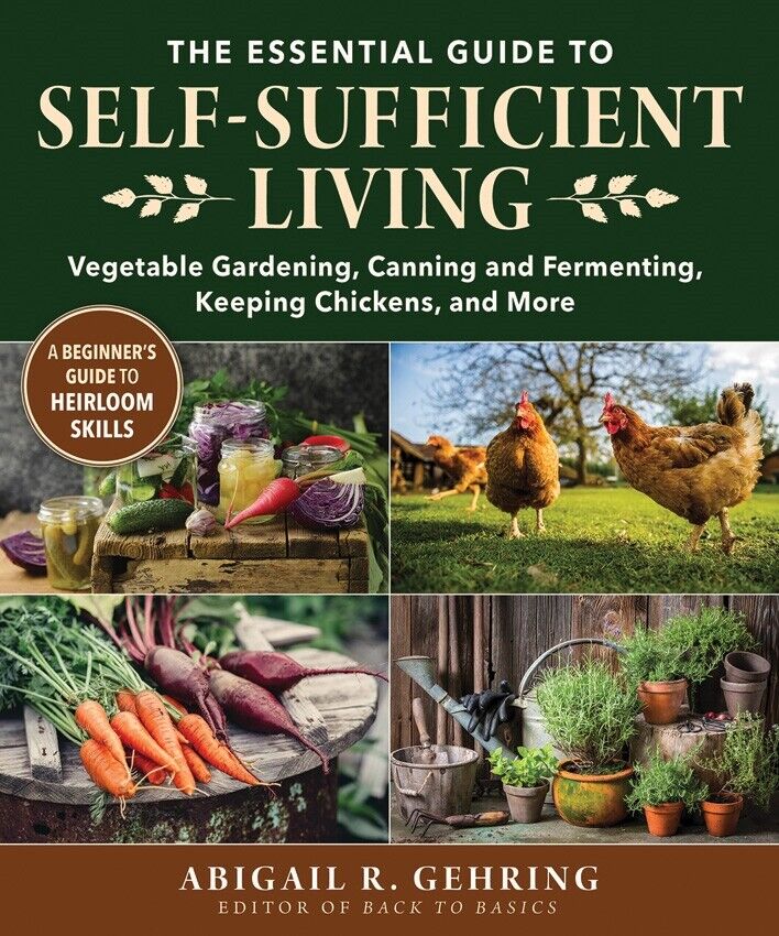 Self-Sufficient Living Book Step-By-Step Make Cheese Shampoo Butter Tips Tricks 432 -Books - Survivor Hand Precision Knives & Outdoor Gear Store