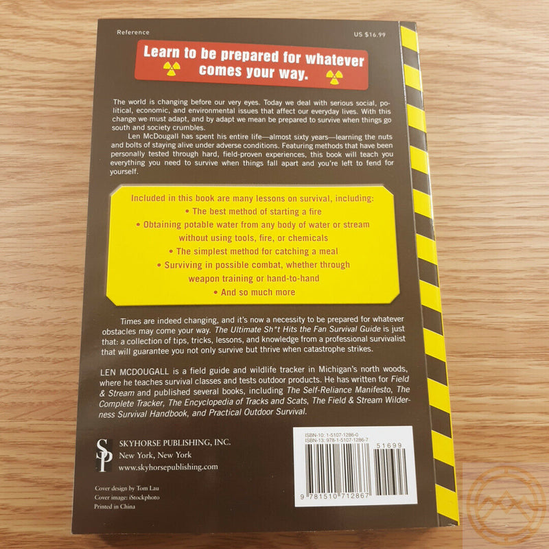 Sh*t Hits The Fan The Ultimate Survival Guide Book For Any Catastrophe Fire Starting Combat Meal Clean Water 378 -Books - Survivor Hand Precision Knives & Outdoor Gear Store