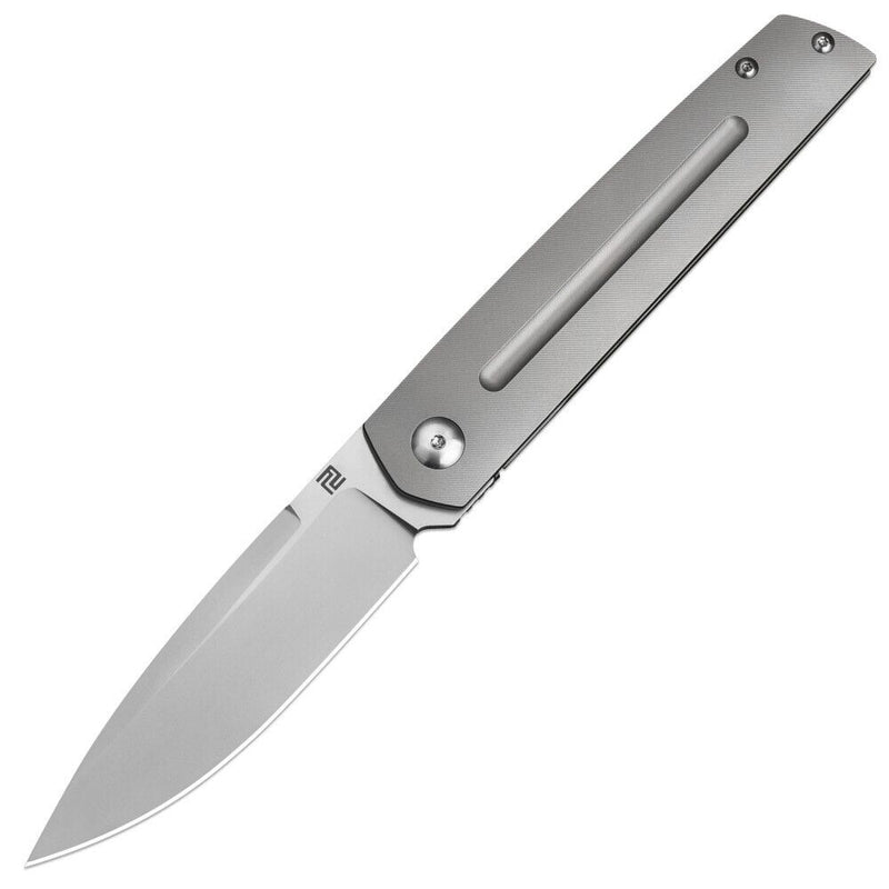 Artisan Sirius Folding Knife 3.54" S35VN Steel Blade Gray Titanium Handle Z1849GGY -Artisan - Survivor Hand Precision Knives & Outdoor Gear Store