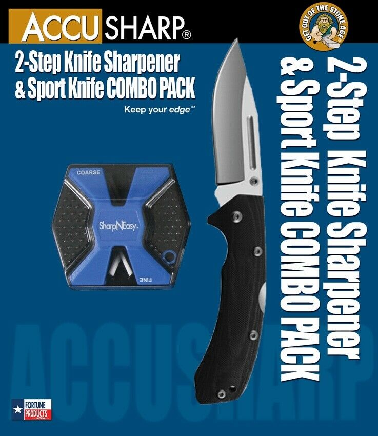 AccuSharp SharpNEasy Lockback Folding Knife 3.25" Stainless Steel Blade G10 Handle 722C -AccuSharp - Survivor Hand Precision Knives & Outdoor Gear Store