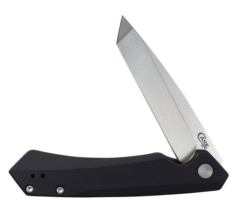 Case XX Kinzua Framelock Folding Knife 3.75" S35VN Steel Tanto Blade Black Aluminum Handle 64665 -Case Cutlery - Survivor Hand Precision Knives & Outdoor Gear Store
