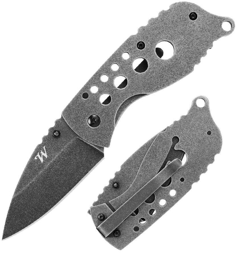 Winchester Blind Side Folding Knife 2.5" Stainless Steel Blade Stainless Steel Handle 437 -Winchester - Survivor Hand Precision Knives & Outdoor Gear Store