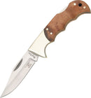 Rough Ryder Finger Grooved Lockback Folding Knife 440 Steel Blade Brown Wood Handle 518 -Rough Ryder - Survivor Hand Precision Knives & Outdoor Gear Store