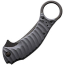 Bastinelli Creations Mako Linerlock Folding Knife 2.75" Bohler N690 Steel Karambit Blade Gray G10 Handle 18GP -Bastinelli Creations - Survivor Hand Precision Knives & Outdoor Gear Store