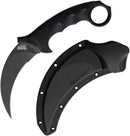 Cold Steel Tiger Fixed Knife 4.75" AUS-8A Steel Karambit Blade Black Textured Grix-Ex With Kray-Ex Overmold Handle 49KSTBKBK -Cold Steel - Survivor Hand Precision Knives & Outdoor Gear Store