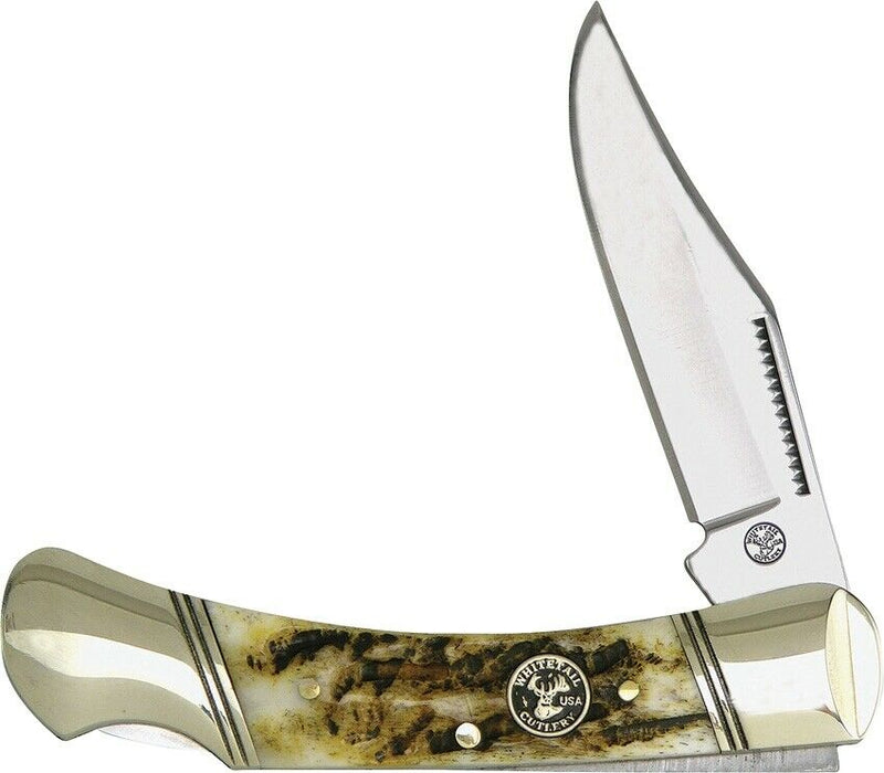 Frost Cutlery Whitetail Folding Knife 2.5" Stainless Blade Stag Bone Handle WT547RMS -Frost Cutlery - Survivor Hand Precision Knives & Outdoor Gear Store