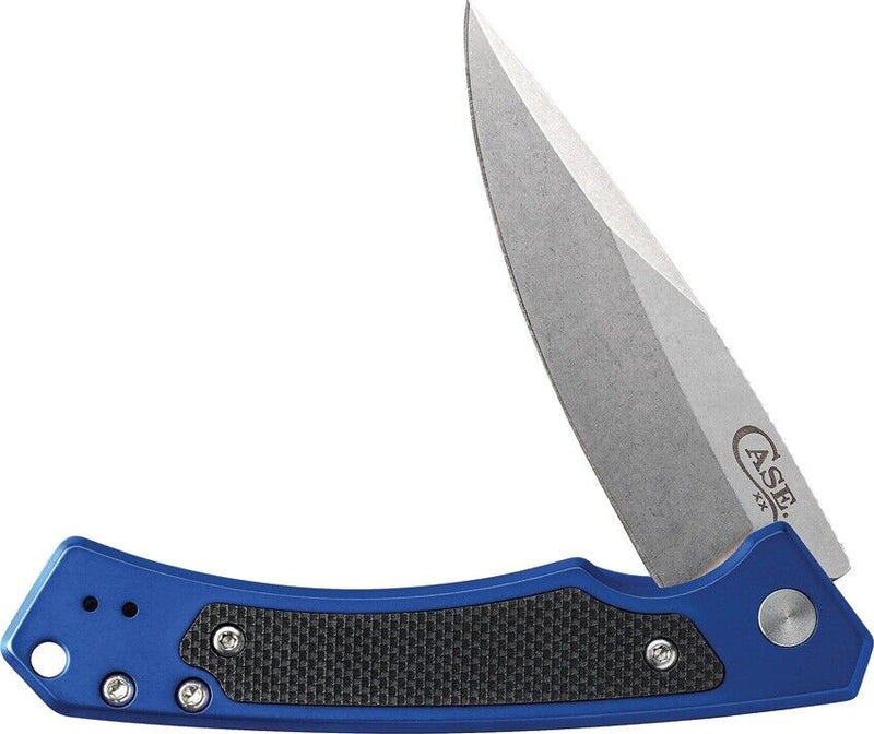 Case XX Marilla Framelock Folding Knife 3.75" S35VN Steel Blade Blue Aluminum/Black G10 Inlay Handle 25882 -Case Cutlery - Survivor Hand Precision Knives & Outdoor Gear Store