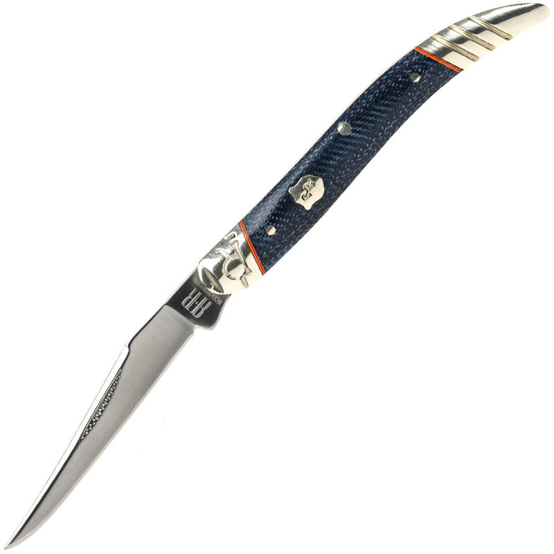 Rough Ryder Tiny Toothpick Folding Knife Stainless Steel Blade Blue Jean Micarta Handle 2353 -Rough Ryder - Survivor Hand Precision Knives & Outdoor Gear Store