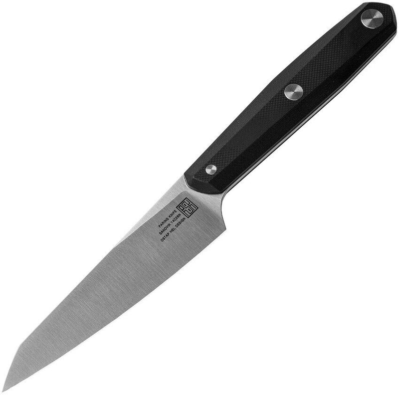 Real Steel OHK Paring Kitchen Knife 4.25" 14C28N Sandvik Steel Full Tang Blade Black G10 Handle C1003 -Real Steel - Survivor Hand Precision Knives & Outdoor Gear Store